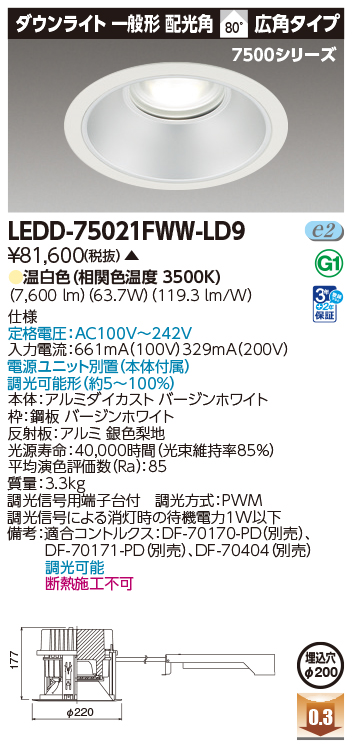 LEDD-75021FWW-LD9の画像