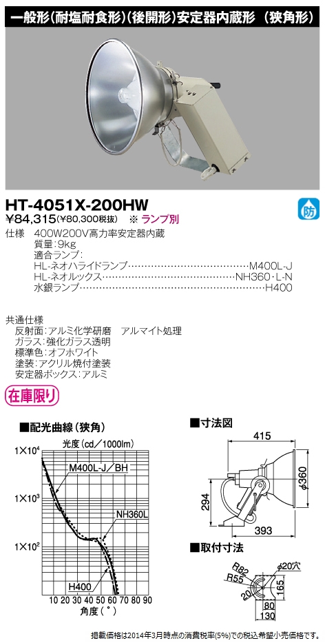 商品詳細：HT-4051X-200HW-A | 商品情報検索（商品データベース 