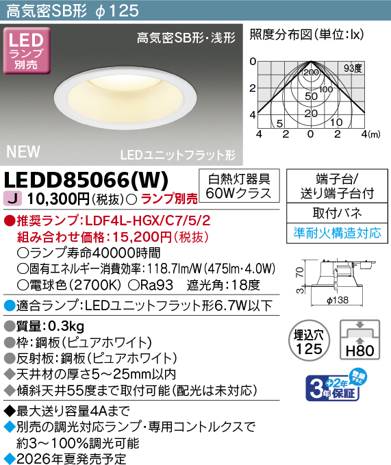 LEDD85066(W)の画像